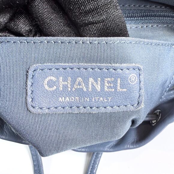 Chanel Chevron Small Urban Spirit Backpack Blue - Picture 13 of 16